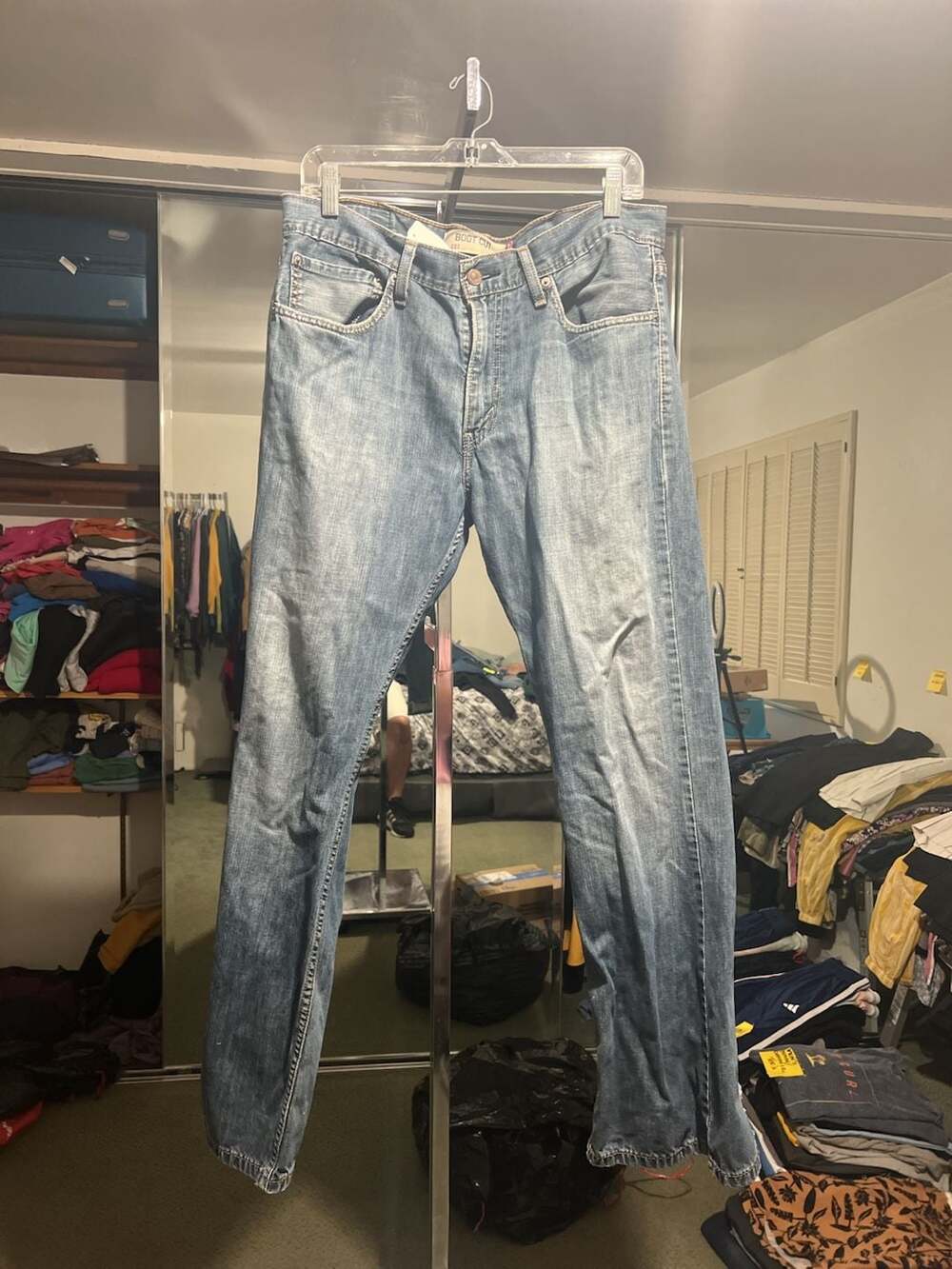 Levi's 527 Boot Cut Jeans Size 34x30 Light Wash Denim
